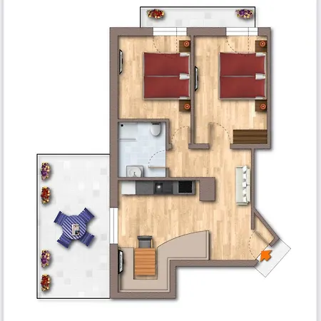 Appartments Franzal 齐勒河谷采尔